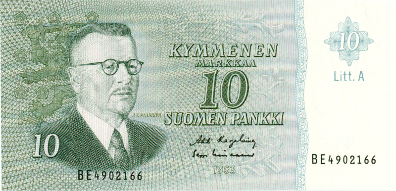 10 Markkaa 1963 Litt.A BE4902166